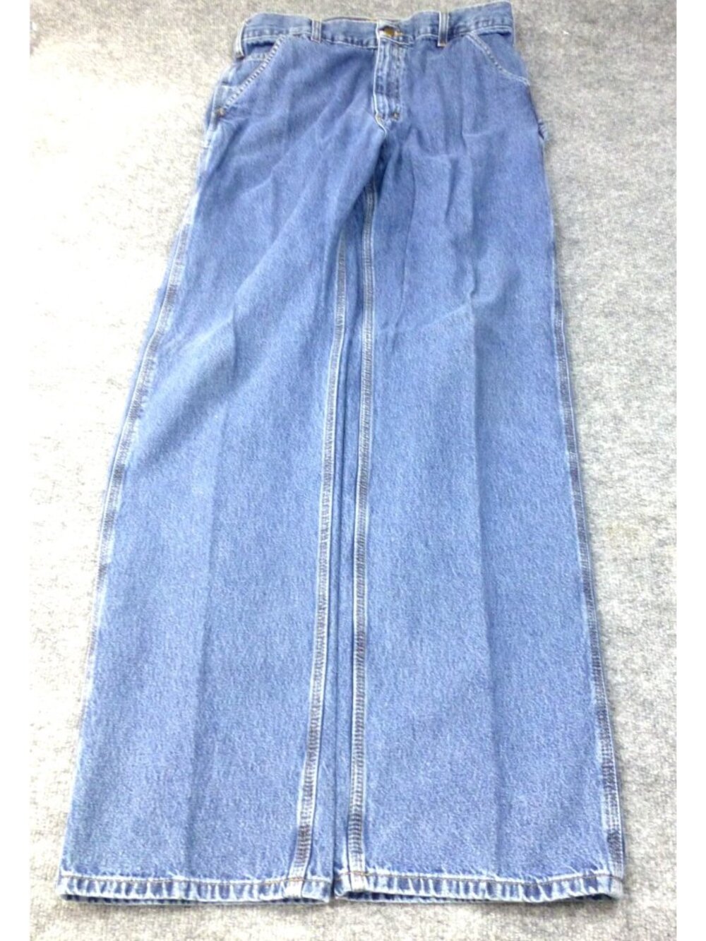 Carhartt Carpenter Original Dungaree Fit Jeans Blue Denim 36x36 Relaxed Workwear